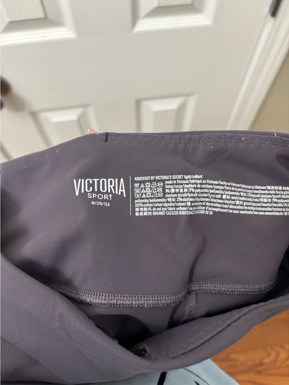 Victoria Sport Mauve Purple High Rise Mesh Panel Pocket Leggings Women’s Medium - Picture 8 of 8